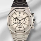 Audemars Piguet Royal Oak 41MM Chronograph White Dial Steel Watch 26320ST Papers Pre-owned. Price: $36999.00.