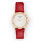 Patek Philippe Calatrava Rose Gold Silver Dial Factory Diamond Bezel 5006R Pre-owned. Price: $24255.00.