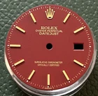 Rolex Mens Datejust Custom Oxblood Stick Dial For 36MM Models 16013 16018 16233 Pre-owned. Price: $395.00.