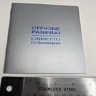 Panerai Watch International Guarantee Libretto Garanzia Booklet Manual PAA00064 Pre-owned. Price: $52.00.