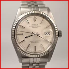 Vintage Rolex Oyster Datejust 1601 Silver Tone Dial 14K Gold Ss Men Watch Pre-owned. Price: $4300.00.