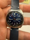 Vintage Seiko 5 Sports 6119-6020 Proof Blue Dial Day Date Automatic 1969 Runs Pre-owned. Price: $325.00.