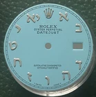 Rolex Mens Datejust Custom Light Blue Hebrew Dial For Models 16014 16200 116234 Pre-owned. Price: $595.00.