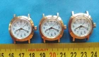 Nos Caravelle Electronic Swiss Round Gold Watch Case,dial,hands,crown.for 6UDC New. Price: $82.50.