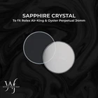 Sapphire Crystal For 34MM Rolex Air-king & Oyster Perpetual Watch 14000 14233 New. Price: $55.00.