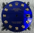 Rolex Date 34MM Watch Custom Royal Blue Mop Diamond Dial For 15203 115233 Pre-owned. Price: $395.00.
