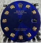 Rolex Date 34MM Watch Custom Royal Blue Diamond Dial For 15203 115233 Pre-owned. Price: $395.00.