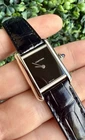 2024 Cartier Tank Must 4322 WSTA0071 Quartz Black Dial Leather 22MM Full Set Pre-owned. Price: $2995.00.