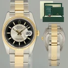 Mint Rolex Datejust Oyster Two Tone Yellow Gold Steel Black Tuxedo 36MM 116233 Pre-owned. Price: $9587.05.