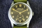 H. Moser Cie Military Black Gilt Dial Vintage Watch 33MM Pre-owned. Price: $1945.00.