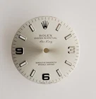 Genuine Factory Rolex Dial Silver Lum & Arabic Air-king 34MM 14000, 14200 Pre-owned. Price: $405.00.