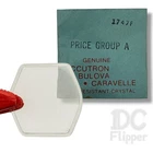 Caravelle 6UDC Watch Crystal 1747F Fancy Hexagon 15.3 15.4 Case 3718, 3719 Nos New. Price: $17.99.