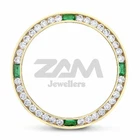 34MM 14010 Rolex Air-king Yellow Gold Tone Moissanite & Emerald Watch Bezel New. Price: $333.20.