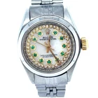 Rolex Oyster Perpetual 6718 Natural Diamonds And Emeralds Dial Jubilee Bracelet Pre-owned. Price: $3900.00.