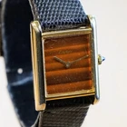 Cartier Must De Tank Tiger Eye Dial Manual Wind Rare Original Strap 18K Gold Pre-owned. Price: $1500.00.