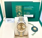 2025 Rolex Datejust 126233 36MM Champagne Dial 18K Gold Steel Box Paper Jubilee Pre-owned. Price: $16795.00.