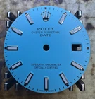 Rolex Date 34MM Watch Custom Light Blue Lume Marker Dial For 15000 15200 15234 Pre-owned. Price: $395.00.