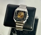 Cartier Santos Large Tiger Eye Dial (discontinued / Rare) WSSA0064 Full Set Pre-owned. Price: $9200.00.