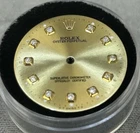 Rolex 34MM No Date Watch Custom Champagne Diamond Dial For Models 14233 & 14203 Pre-owned. Price: $450.00.