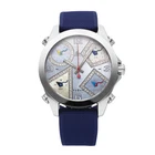 Jacob & Co. Five Time Zone Stainless Steel Mop Dial 40MM Quartz Watch Pre-owned. Price: $1999.00.