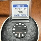Genuine Seiko SBDX001 Diver's 200M Watch Dial 7S26-113R XB13 New Oem. Price: $95.00.