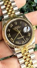 2005 Rolex Datejust 36MM Two Tone 18K 116233 Jubilee Black Roman Fluted Watch Pre-owned. Price: $9795.00.