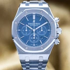 Audemars Piguet Royal Oak Chronograph 41MM Steel 26320ST Blue Dial Full Set Pre-owned. Price: $47500.00.