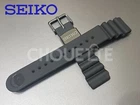 Seiko DFL3EB 22MM Black Urethane Watch Strap Band For SBBN011, SBBN013, SBDX011. Price: $152.99.