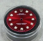 Rolex 34MM No Date Watch Custom Red Diamond Dial For Vintage Model 14200 14000 Pre-owned. Price: $395.00.
