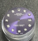 Rolex Date 34MM Watch Custom Purple Diamond Dial For 115200 115234 Pre-owned. Price: $395.00.