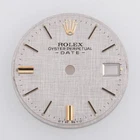 Rolex Lady Date 26MM Gray Linen Stick Dial Tswissmadet 69173 69178 #K47 Pre-owned. Price: $189.00.