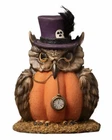 Bethany Mr Hootsworth Owl With Purple Hat Pocket Watch Halloween Figure New. Price: $110.00.