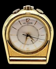 Vtg Nm Gold Jaeger Lecoultre 17J Cal. K814 Watch Movement Sleek Travel Clock Used. Price: $465.00.
