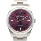 Rolex Oyster Perpetual Watches 114300 Stainless Steel Red Grape Dial Used Pre-owned. Price: $7448.55.