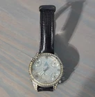 Jacob & Co. Five Time Zone Men Analog Quartz Watch Silver Dial Black Leather Pre-owned. Price: $950.00.