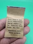 Vintage 1952 Bulova 10AK64 NO:FO36-7198027 Nos Watch Luminescent Hour Hand New. Price: $68.99.