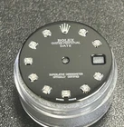 Rolex Date 34MM Watch Custom Black Diamond Dial For Models 15234 115200 Pre-owned. Price: $395.00.