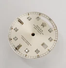 Genuine Factory Rolex Dial Silver 36MM Day-date, Custom Diamonds 18039, 18239 Pre-owned. Price: $450.00.