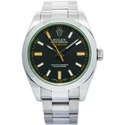 Rolex Milgauss 116400GV Auto Green Crystal Black Dial Men's Watch 40MM Pre-owned. Price: $9395.00.