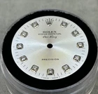 Rolex Air-king 34MM Custom Silver Diamond Dial For Models 14000 14010 14200 Pre-owned. Price: $450.00.
