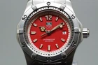 Rare *near Mint* Tag Heuer WK1314 Red Dial Professional 29MM Quartz Women Watch Pre-owned. Price: $369.99.