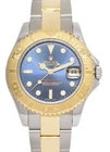 Rolex Yacht-master 18K Yellow Gold/steel Blue Dial Ladies 35MM Watch 68623 Pre-owned. Price: $9250.00.