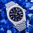 2024 Rolex Sky-dweller 336934 White Rolesor Black Dial Jubilee Full Set 42MM Pre-owned. Price: $25850.00.