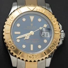 Rolex Yacht-master Watch 169623 18K Gold Timing Bezel Oyster Blue Dial Pre-owned. Price: $6934.99.