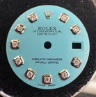 Rolex Ladies Datejust/president 26MM Watch Custom Light Blue Diamond Dial Pre-owned. Price: $395.00.