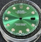 Rolex Mens Datejust Custom Green Diamond Marker Dial For Models 116200 & 116234 Pre-owned. Price: $395.00.